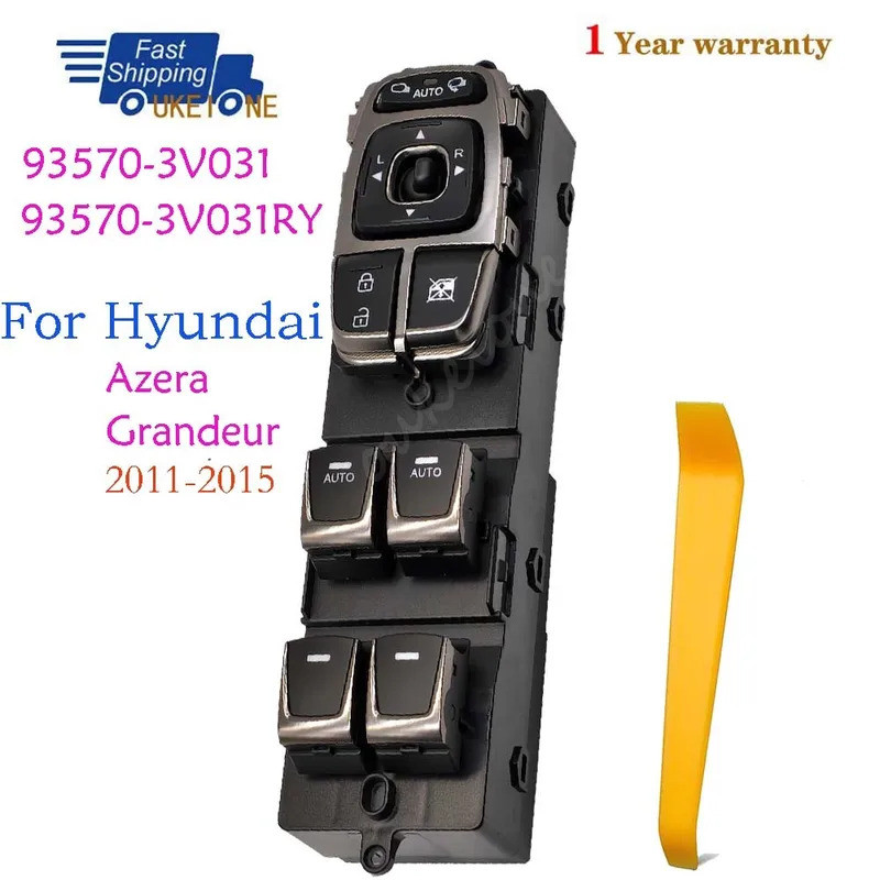 93570-3V031 935703V031RY สําหรับ Hyundai Azera Grandeur 2011-2015 ไฟฟ้าสวิทช์หน้าต่าง Lifter ควบคุมต