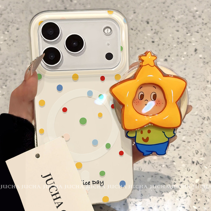 เคสแม่เหล็กลายจุดสี Samsung S26 S21 S22 S23 S24 S25 FE Ultra เคสโทรศัพท์ S25FE เคสป้องกัน S24 + เคสโทรศัพท์สีขาว