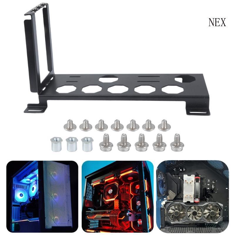 NEX ขายึด GPU แนวตั้ง Optimized สําหรับเคสพีซีด้านล่างตําแหน่งพัดลมและตัวยึดกระจายความร้อน