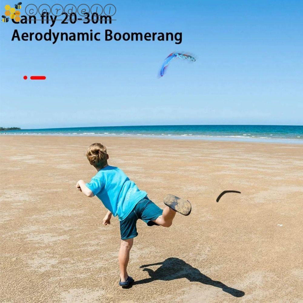 CORDELL V Shaped Boomerang, Fast Catch Returning Interactive Flying Boomerang ของเล่น,เกม Props Profesional V-Shaped EVA Dolphin Boomerang ของขวัญวันเกิด