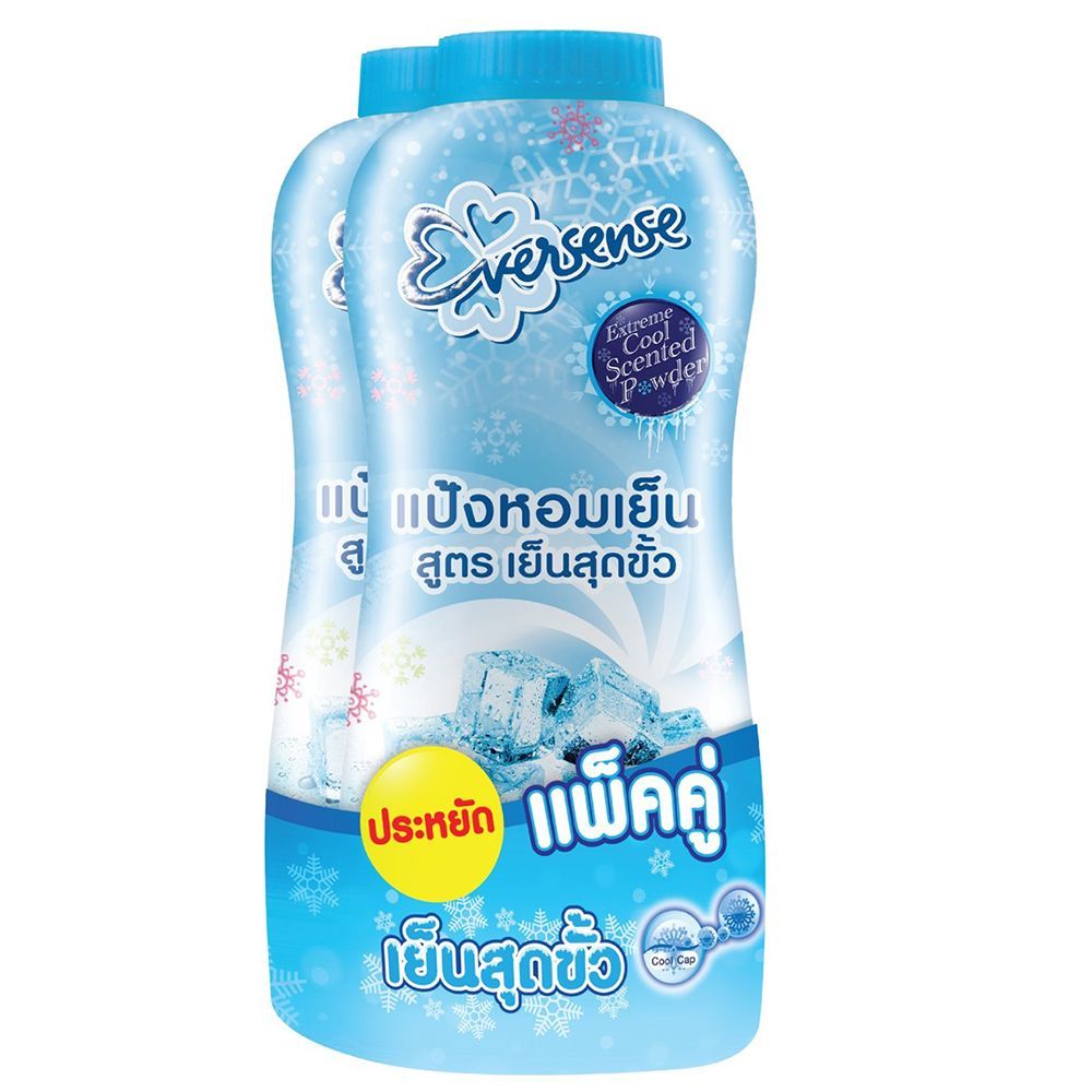 [สินค้าส่งด่วน] เอเวอร์เซ้นส์ แป้งเย็นสุดขั้วฟ้า280ก.X2 EVERSENSE POWDER EXTREME BLUE 280G.X2