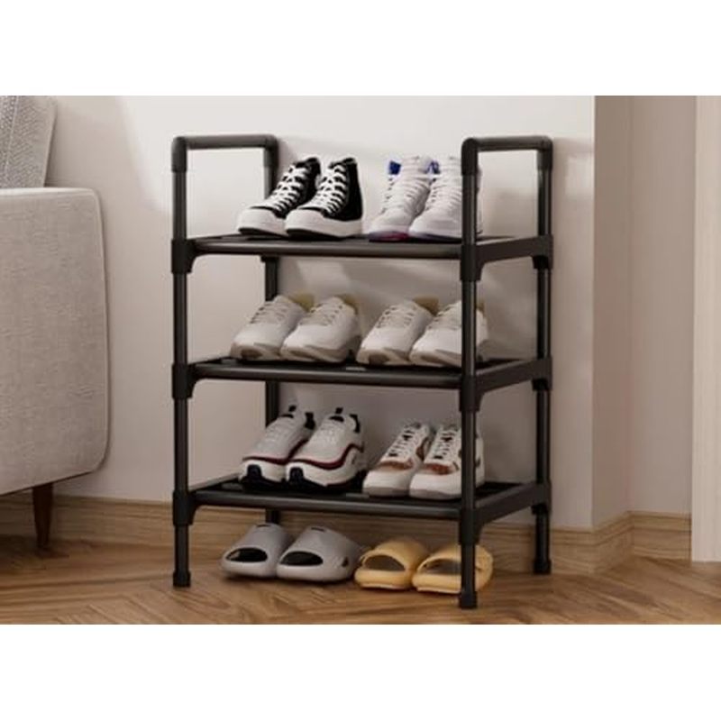 Multi Layer Metal Shoe Rack, Shoe Storage Rack, Household Storage Shoe Cabinet, Heavy-Duty Metal Ind