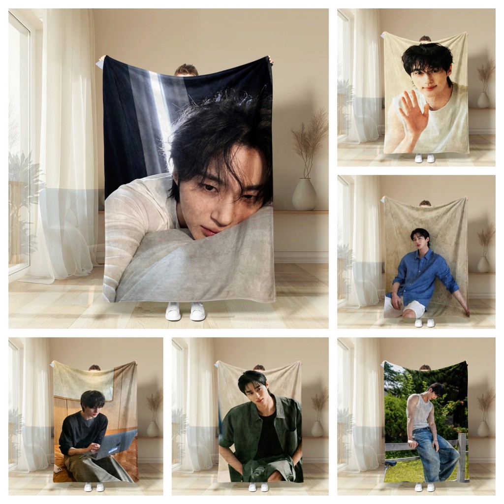 Byun Woo Seok ผ้าห่มสักหลาด - ผ้าสักหลาดอุ่นนุ่มพิเศษโยนสําหรับเตียงโซฟา - น้ําหนักเบาสําหรับทุกฤดูกาล