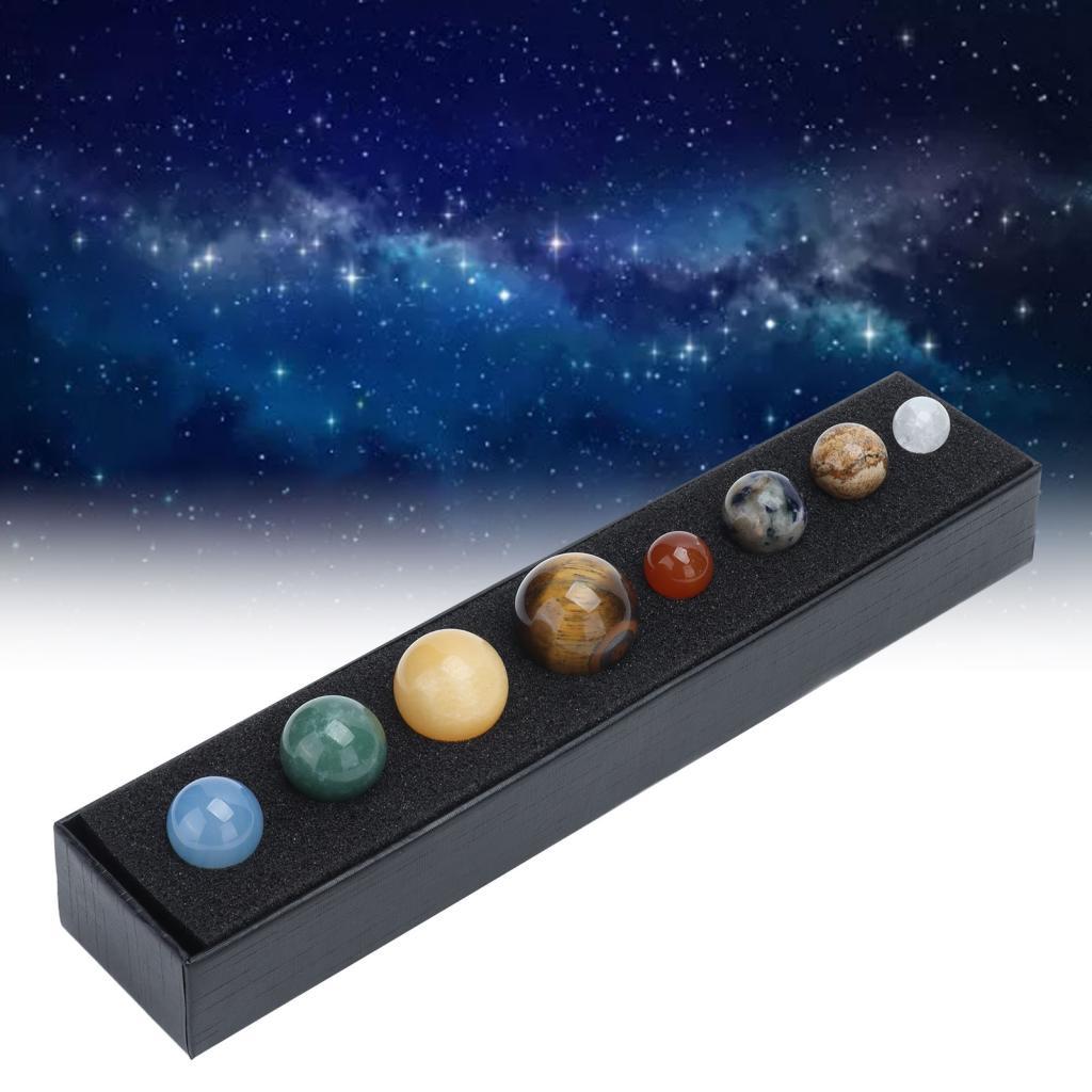 Yekastore GLOGLOW 8 Planets เครื่องประดับคริสตัลสําหรับการรักษาสมาธิ - ตกแต่งบ้านระบบพลังงานแสงอาทิต