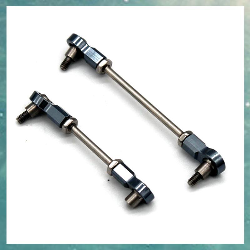 T QLI Metal Steering Link Rod Servo Rod Set สําหรับ  284131 K969 K979 K989 K999 P929 P939 1/28 RC รถ