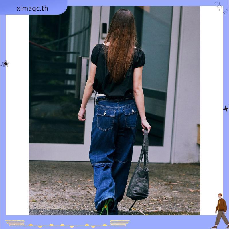 AIMER - Tailored Double Pleated Jeans กางเกงยีนส์