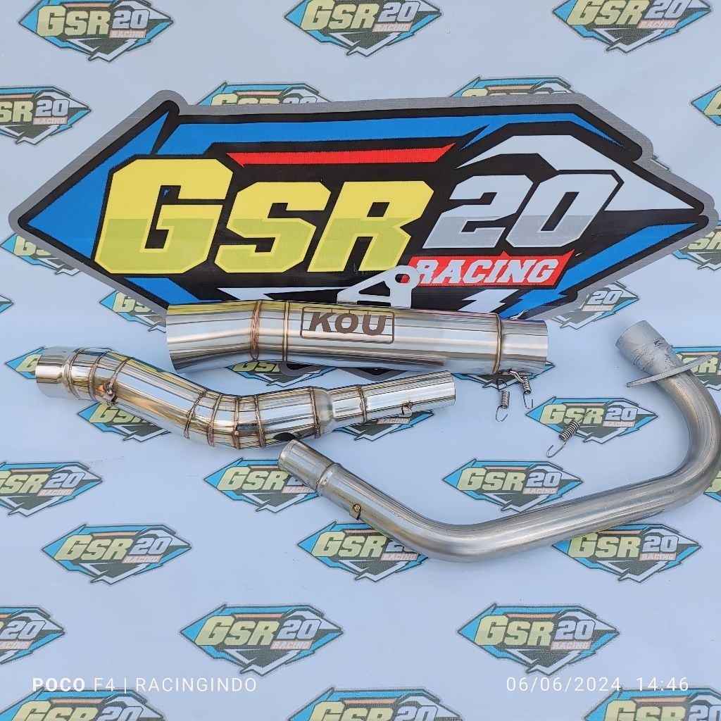 ท่อผ่าเปิด Kou Mahamachai ท่อไอเสีย Canister 51mm Tmx125/155 Skygo Raider 150carb/fi Rs150 Rusi 150