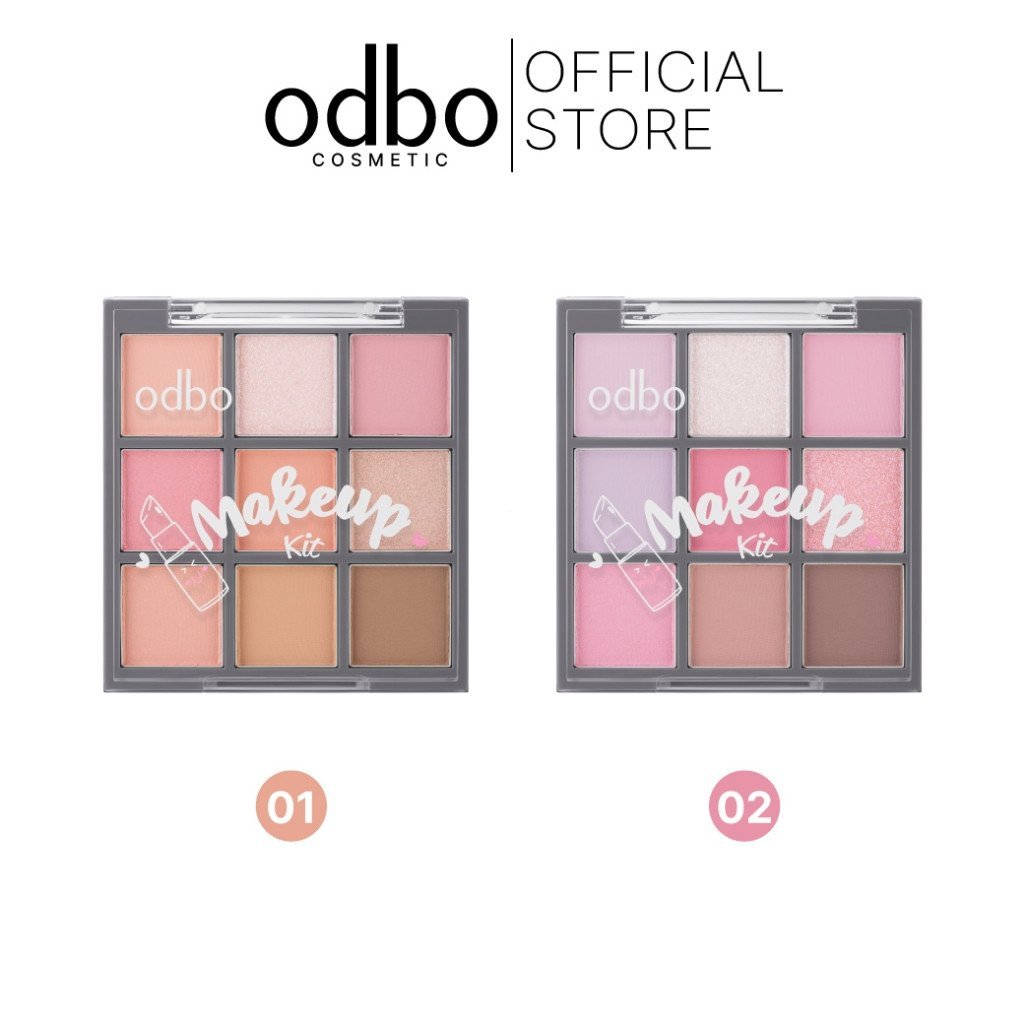 ODBO MAKEUP KIT NEW VERSION ODS06 All-in-One Palette (รวมอายแชโดว์ บลัชออน คิ้ว ไฮไลท์) AJMY