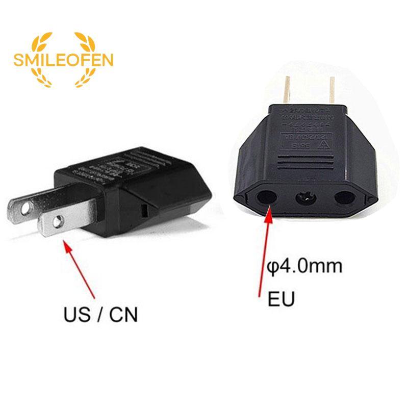 [Smileofen] EU Euro Euro Euro Europe to US USA Power Ja Wall Plug Converter Travel Adapter Adaptor N