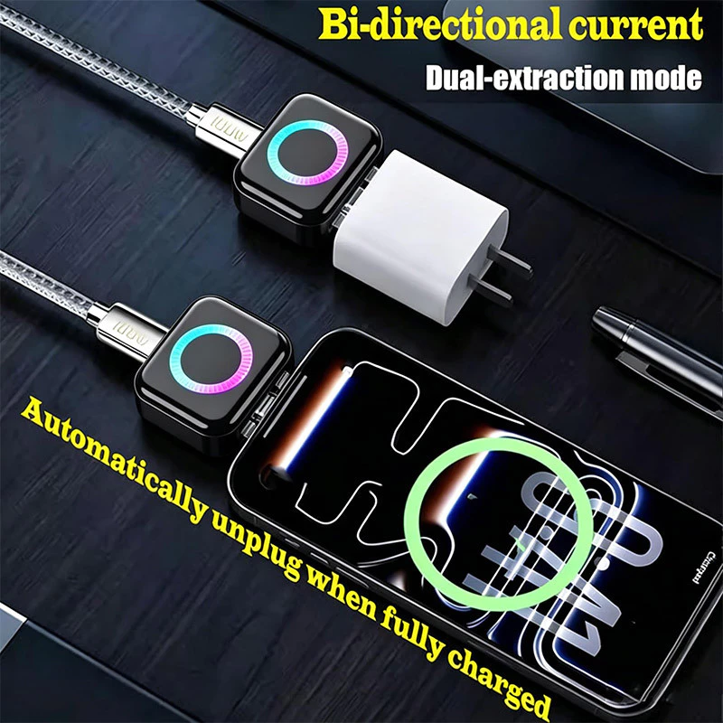 Mart Auto Stop ชาร์จแยก AI Recognition ชาร์จอย่างเต็มที่อัตโนมัติตัดอุปกรณ์ USB ชาร์จอะแดปเตอร์ความปลอดภัย thumbnail 5