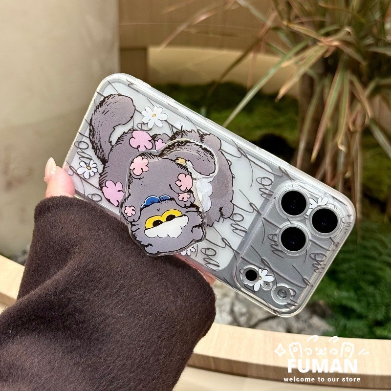 น่ารักการ์ตูนแมว Daisy เคสโทรศัพท์สําหรับ Huawei Y9s Y9 Y7 Y6 Pro 2019 2018 Y7p Y6p Y5p 2020 P สมาร์ท 2021 2020 + 2019 Z Clear Soft Casing พร้อม Kitty Stand