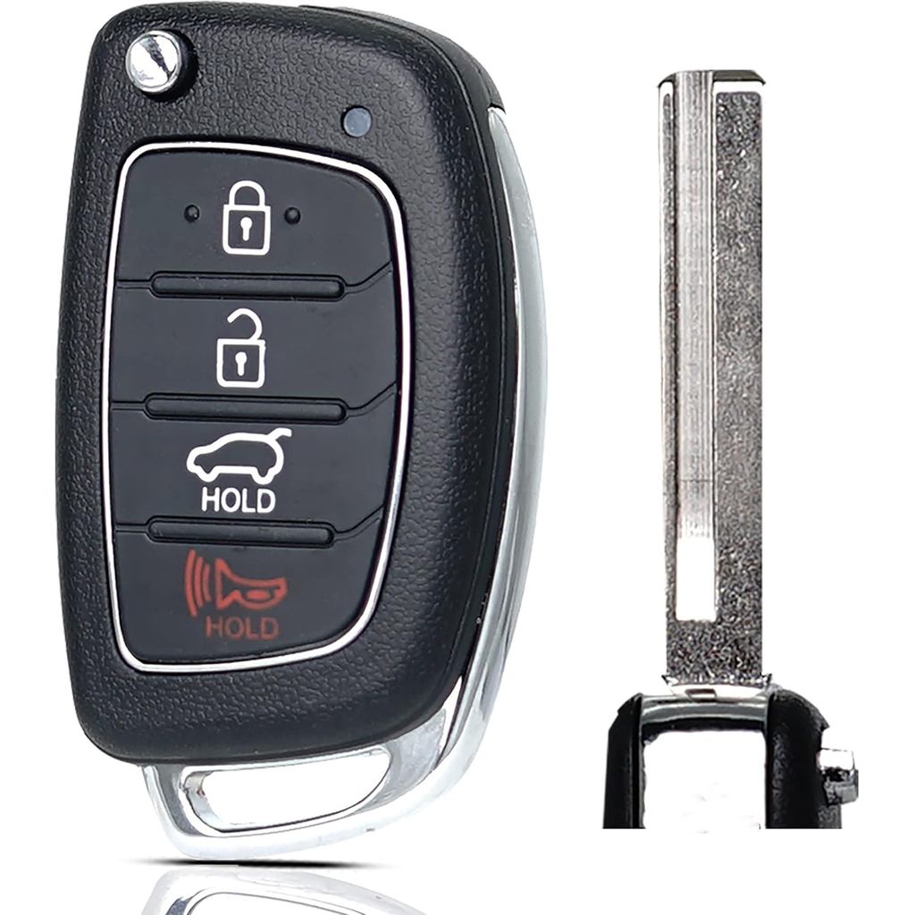 MechanMagic Key Fob รีโมทเปลี่ยนเหมาะสําหรับ Hyundai Santa Fe 2013 2014 2015 2016 TQ8-RKE-3F04 Keyle