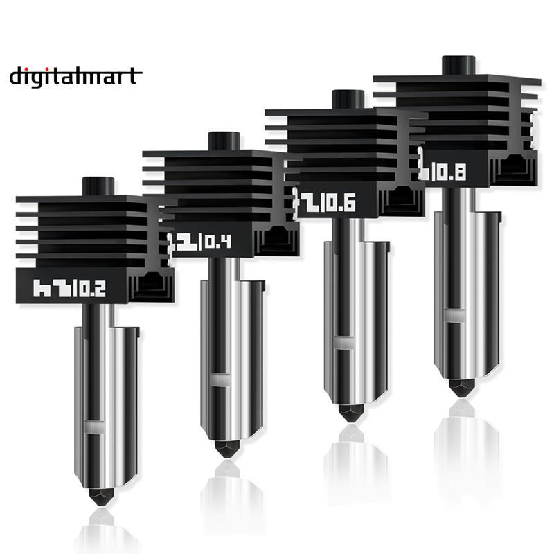 4 แพ็คสําหรับไม้ไผ่ Lab P2S Hotend สําหรับ H2S/H2D/P2S 3D เครื่องพิมพ์, Quick Swap Hardened เหล็กหัว