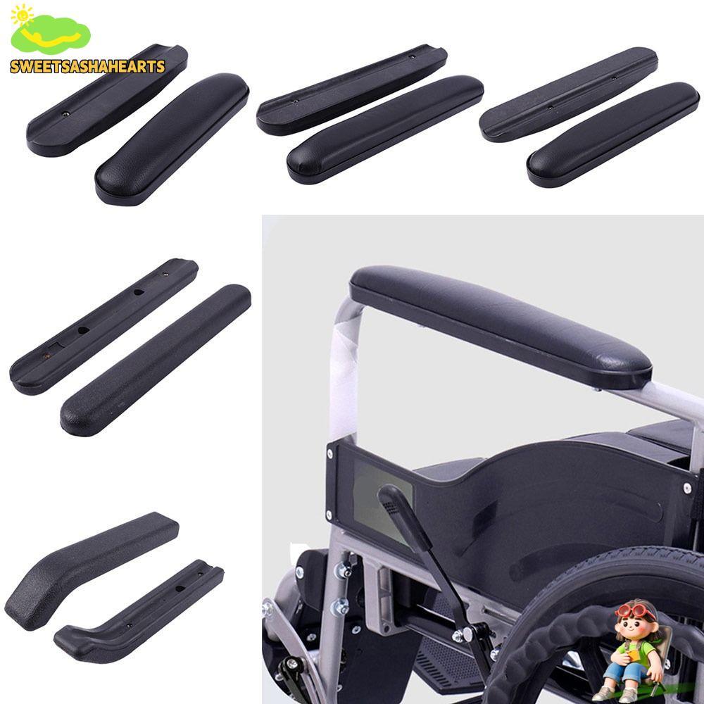 SWEE เบาะรองแขนรถเข็น,ฟองน้ําหนังพร้อมสกรูที่เท้าแขนรถเข็น,ทนทานเปลี่ยนที่วางแขนรถ Pad อุปกรณ์รถเข็น