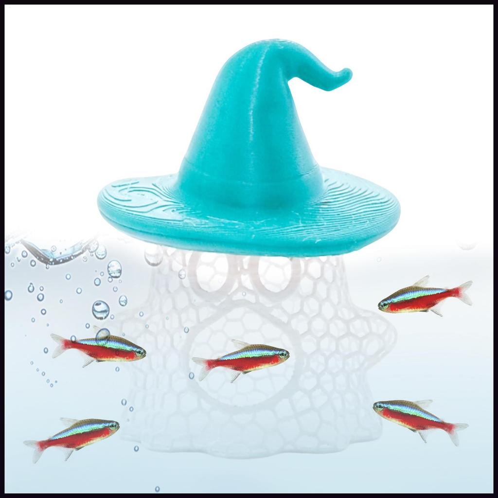 ลอย Betta Cave 3D พิมพ์ปลอม Rocks ขนาดเล็กลอย Betta Habitat Resting Shelter เครื่องประดับสําหรับน้ํา