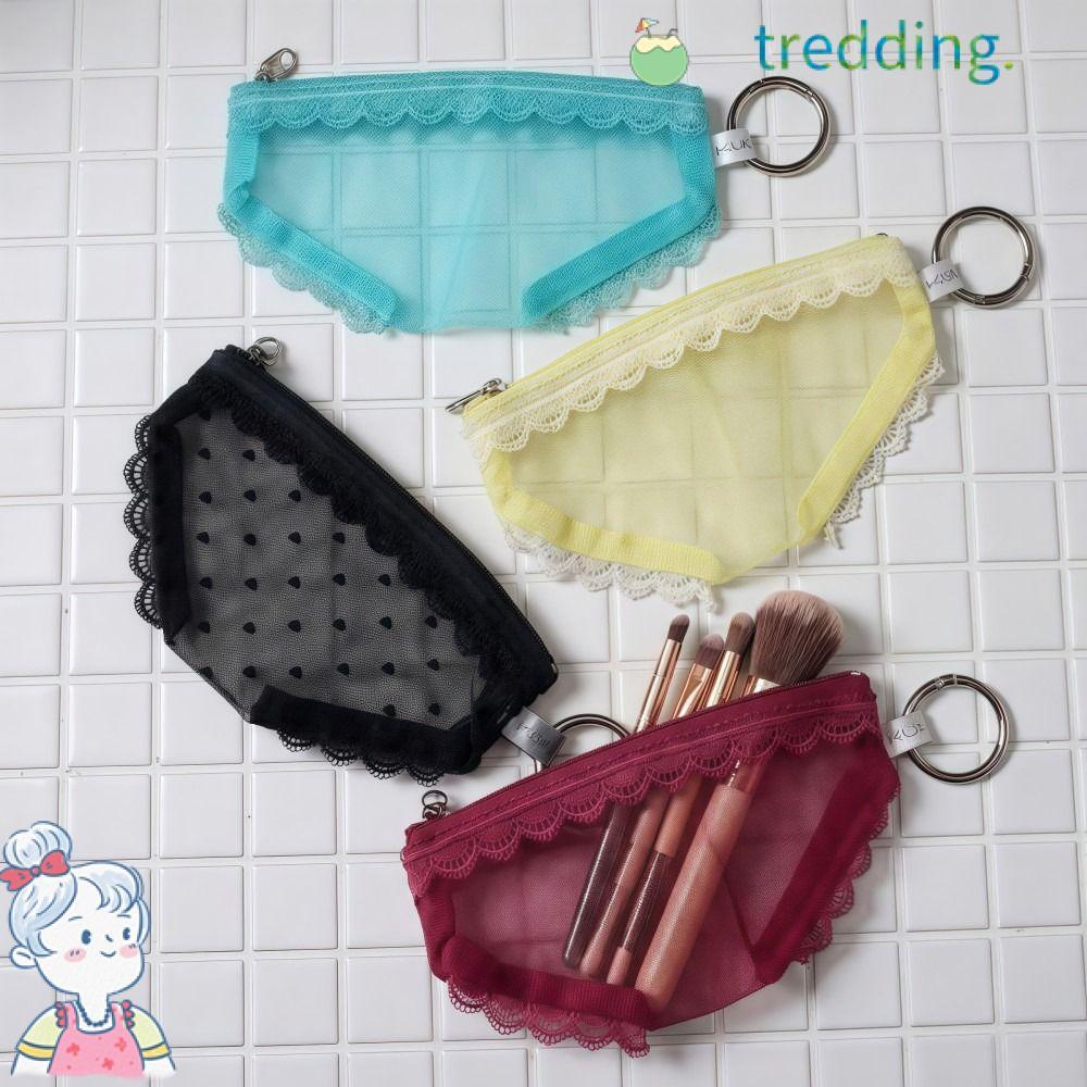 สั่น491กระเป๋าเก็บเครื่องสําอาง,ลูกไม้หัวใจกางเกงรูปร่างกระเป๋าเครื่องสําอาง, ความคิดสร้างสรรค์ ตาข่าย ย2เค โปร่งใสกระเป๋าใส่อุปกรณ์อาบน้ําที่เก็