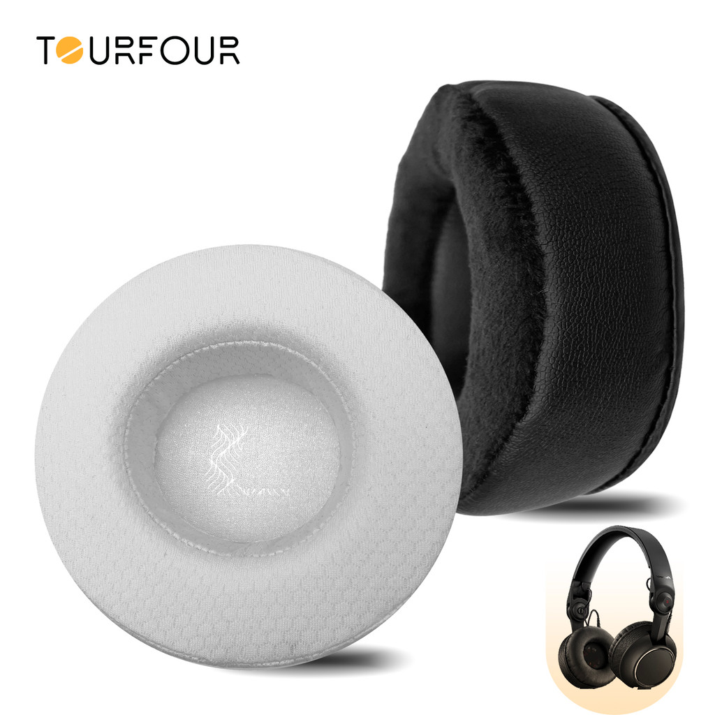 TOURFOUR เปลี่ยนแผ่นรองหูฟังสําหรับ Pioneer HDJ C70 หูฟังแผ่นรองหูฟังแถบคาดศีรษะ