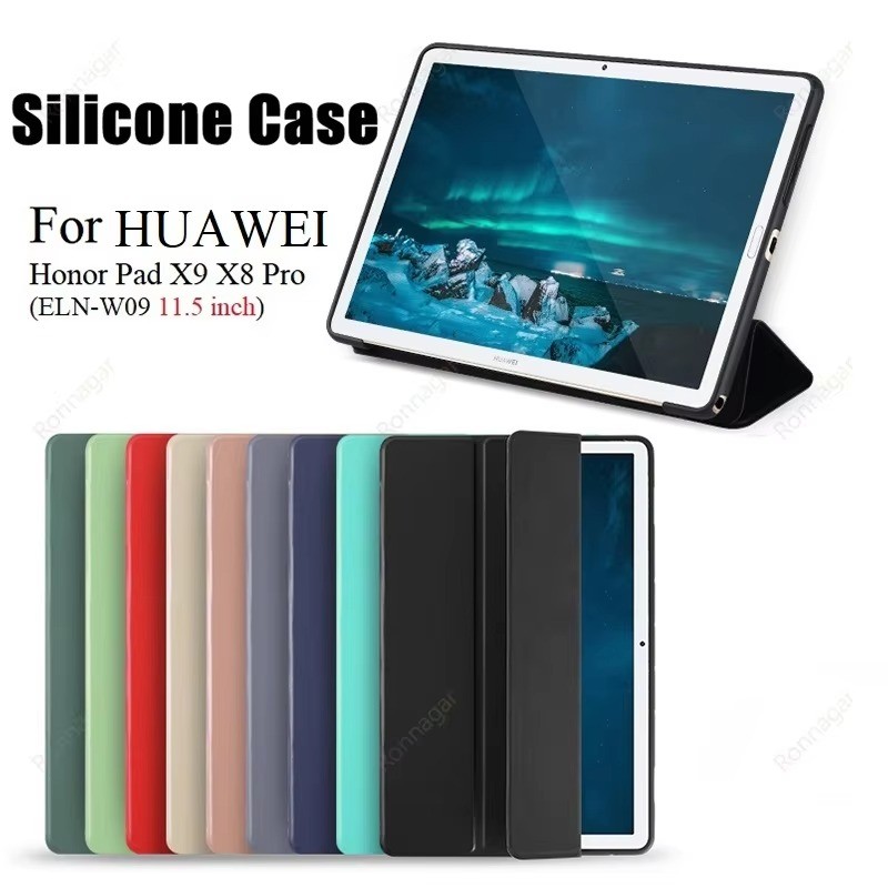 กรณีแท็บเล็ตสําหรับHonor Pad X10 X9 Pro X9a 11.5 Soft TPUกลับแท็บเล็ตสําหรับHonor Pad X8 X8b X8a Lite X9 Pro Anti-Scratchซิลิคอนฝาครอบกรณี