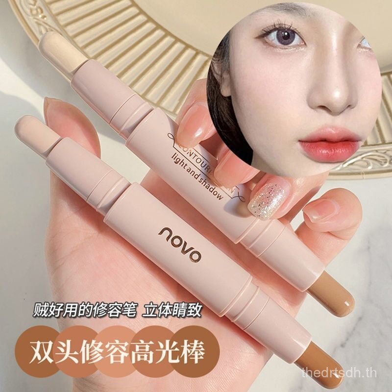 Highlighter Contour ปากกา Dual-purpose Highlight Repair จมูกเงาคอนซีลเลอร์ Shadow Face brightening N