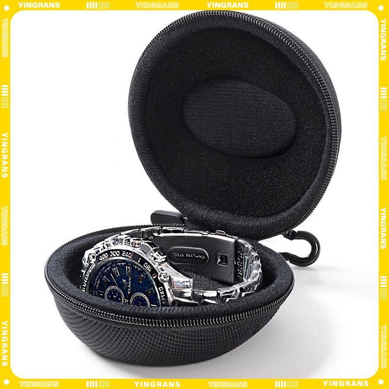 [yingrans] 1 PC Travel Case กล่องเก็บของแบบพกพาสําหรับนาฬิกาเดี่ยว Sho และกันกระแทกสําหรับนาฬิกาข้อมือสมาร์ทนาฬิกา TH