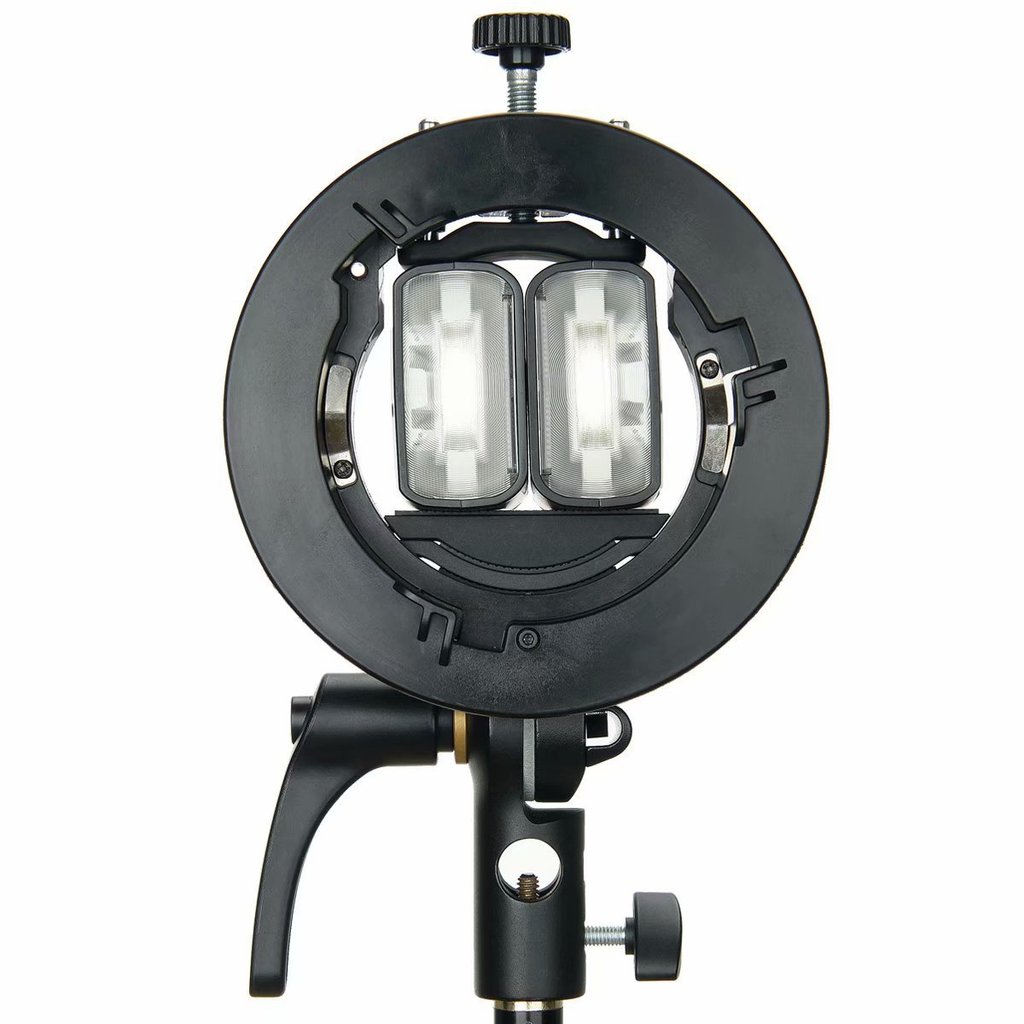 Spot Goods#Shenniu GODOX S Chuck S2Bracket photography flash hot shoe light S Bracket clamp softbox 