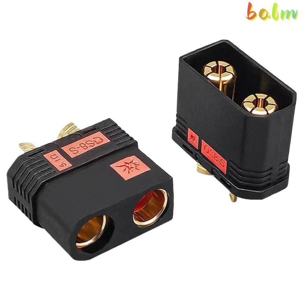 BALM QS8-S Connector, Gold Plated สีดํา QS8P-S ปลั๊กแบตเตอรี่, Anti Spark High Current QS8-S MF ปลั๊