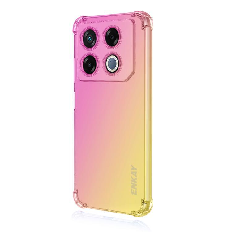 เตรียมจัดส่ง ENKAY Hat-Prince Gradient ถุงลมนิรภัย TPU เคสโทรศัพท์สําหรับ Infinix Hot 60 5G / Hot 60