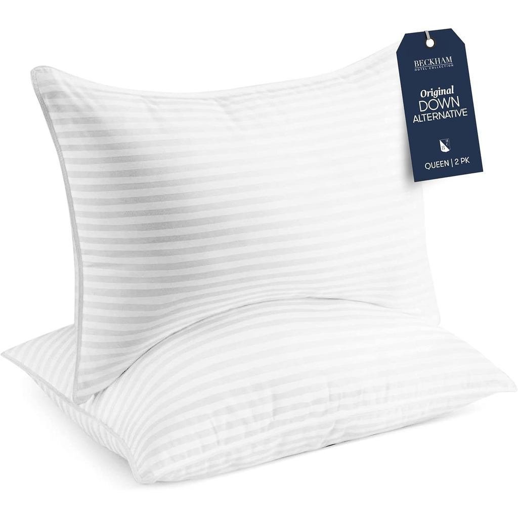 Beckham Hotel Collection Bed Pillows ชุดขนาดมาตรฐาน/ควีนไซส์ QIKA