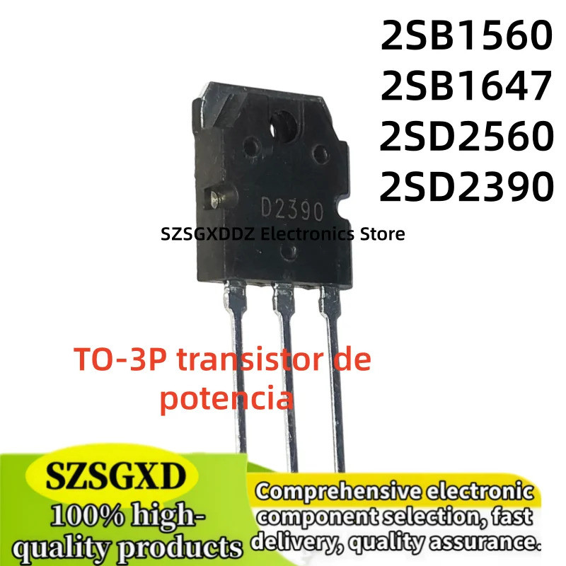 5PCS 2SB1560 2SD2390 TO3P 2SB1647 2SD2560 B1560 D2390 B1647 D2560 TO-3P Field Effect ทรานซิสเตอร์