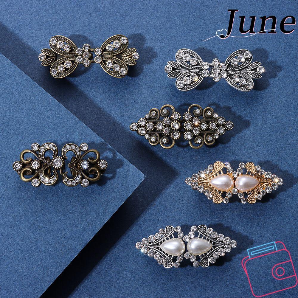 JUNEGOODS Cape Cloak Clips กิ๊ฟคลิป ​สําหรับผู้หญิงสาวผ้าคลุมไหล่ปกจับมือชุดเสื้อเข็มกลัด
