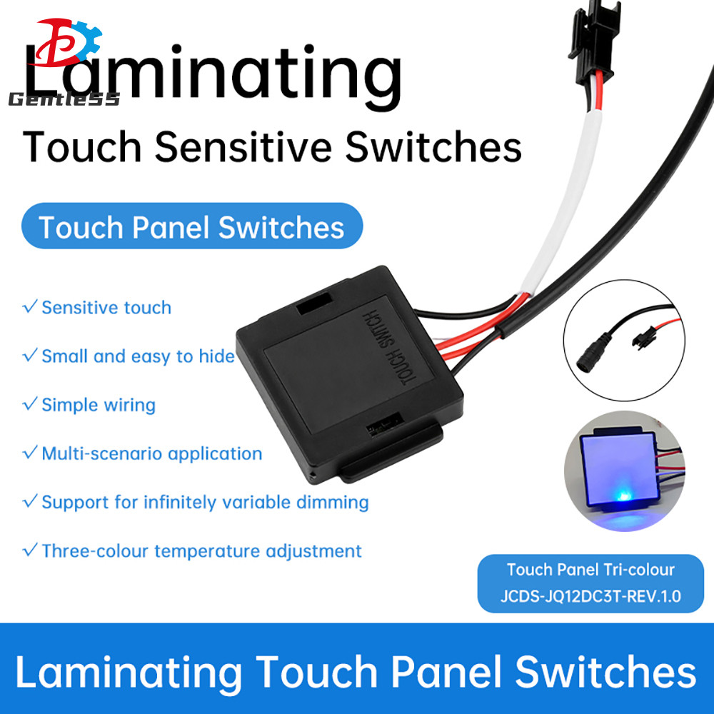 DC5-12V 3A 36W สวิตช์สัมผัสอัจฉริยะไฟ LED การปรับอุณหภูมิสีคู่สวิตช์ทัชแพดขนาดกะทัดรัด