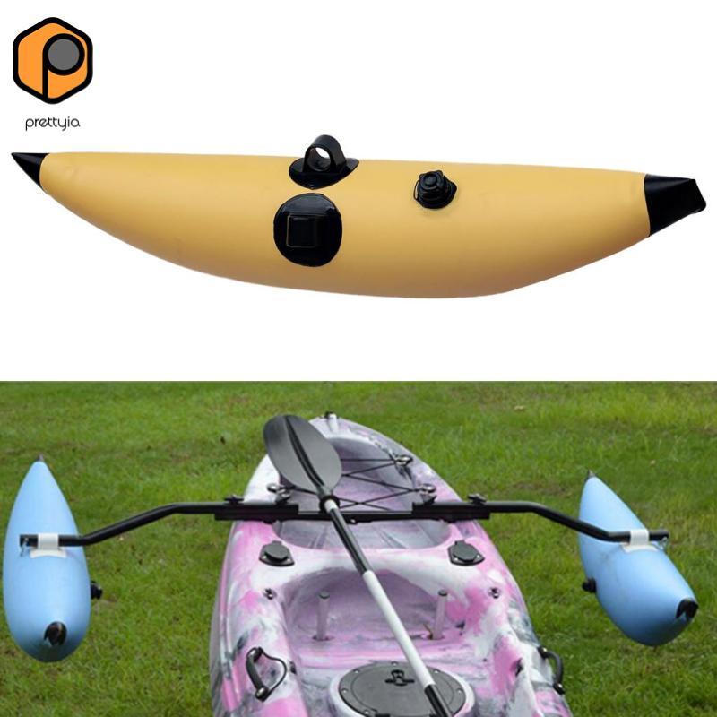 Prettyia Inflatable Kayak Outrigger/Stabilizer สําหรับเรือแคนูตกปลายืน - Heavy Duty และทนทาน