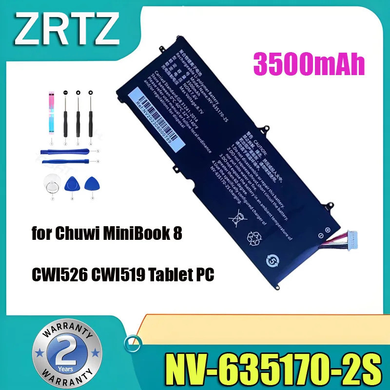 ZRTZ ใหม่ 3500mAh NV-635170-2S แบตเตอรี่แล็ปท็อปสําหรับ Chuwi MiniBook 8 CWI526 CWI519 แท็บเล็ตพีซี