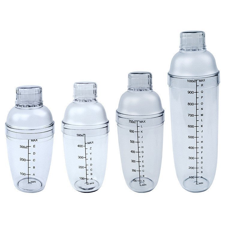 PC Shaker ถ้วย Hand Shaker พร้อม Scale Shaker Shaker Shaker นมกาน้ําชาน้ําผลไม้ Mixer เรซิ่น Shaker 