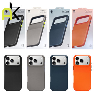 เคสสีพื้นสำหรับ iPhone 17 Pro Max / Air, 16 Pro, 15, 14, 13 PM — เคสแข็งรองรับการชาร์จไร้สายแบบแม่เหล็ก