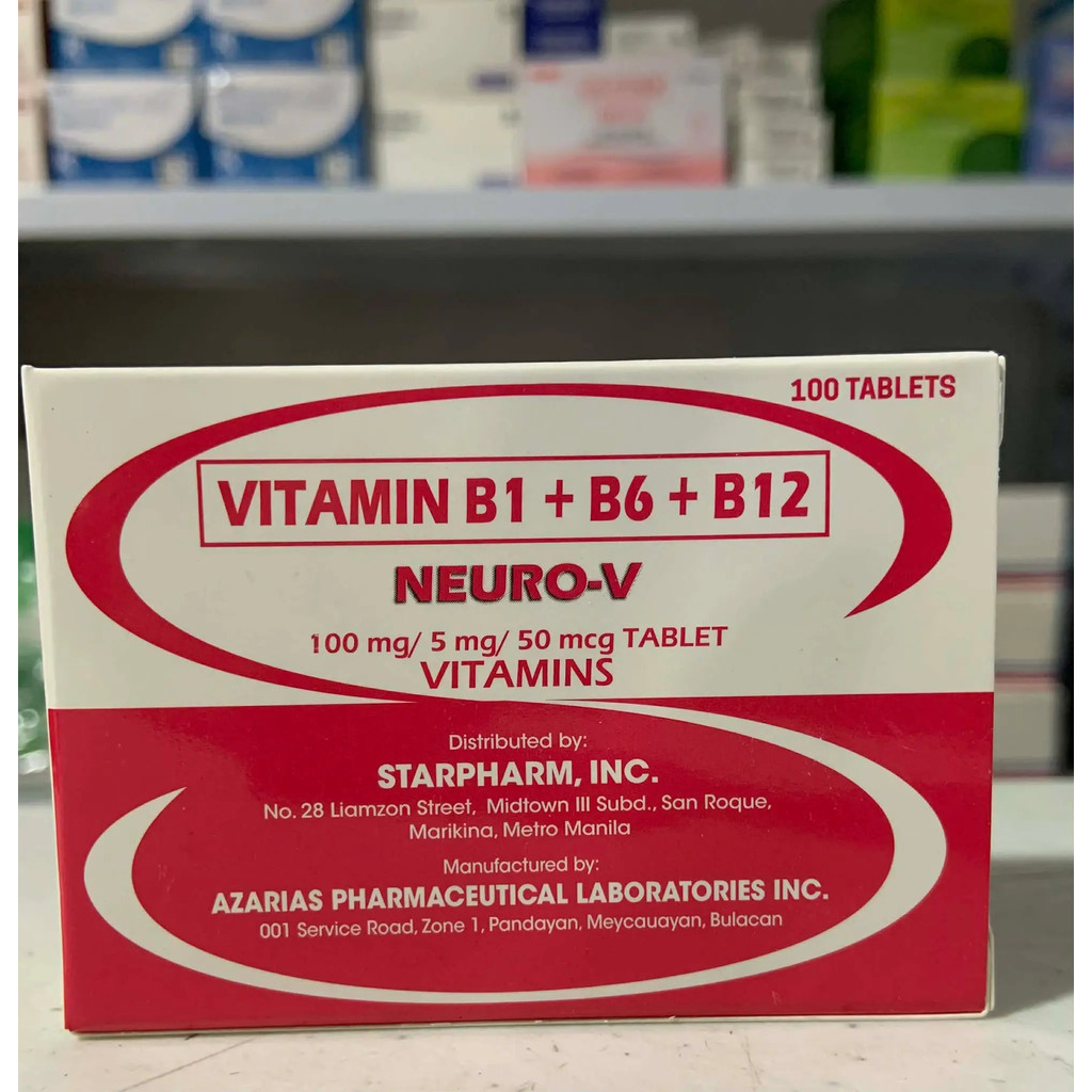 VITAMIN B1+B6+B12 NEURO- V 100'S TABLET