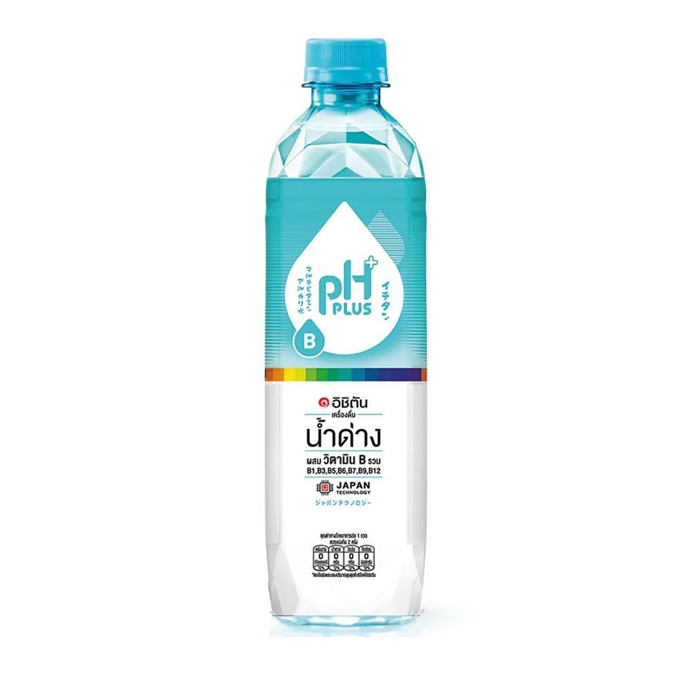 [สินค้าส่งด่วน] อิชิตัน น้ำด่าง8.5 ผสมวิตามินบีรวม 550มล ICHITAN ALKALINE WATER + VITAMIN B 550ML