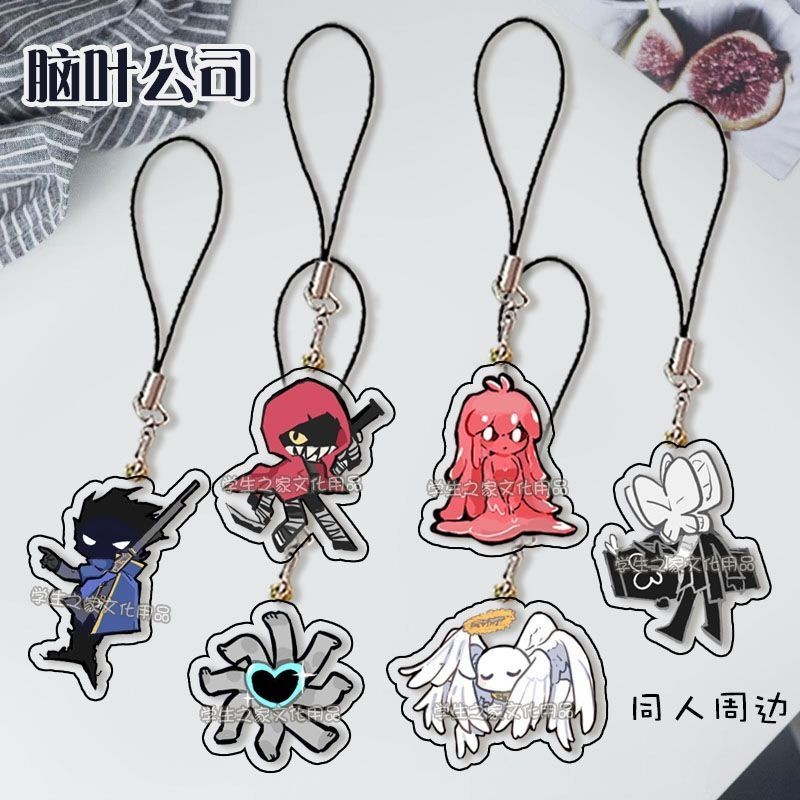 Lobotomy Corporation Anime KeyChain Library of Ruina Men Key Chain สําหรับผู้หญิงแฟชั่นเกมรูปอะคริลิ