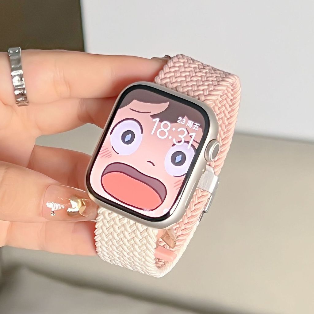[สีตัดกันใหม่เอี่ยม] เหมาะสําหรับ apple watch987654สาย iwatch 7th Generation Apple Watch se2