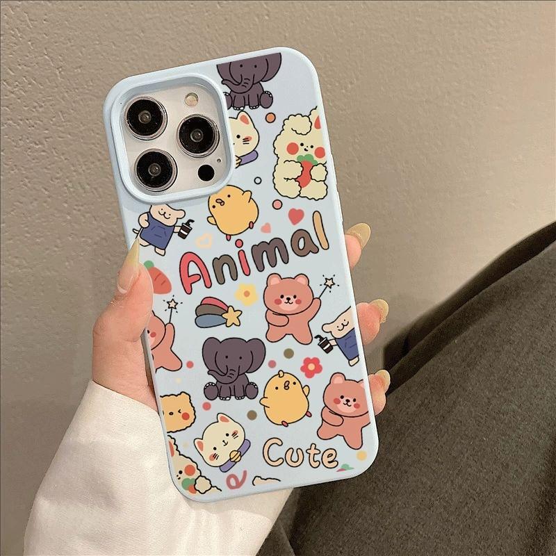 เคสไอโฟน 17/17 Pro/17 Pro Max/16/15/14/13/12/11 เคสซิลิโคนสีเดียว 5สี (ดำ ขาว ขาวชมพู น้ำเงิน เหลือง