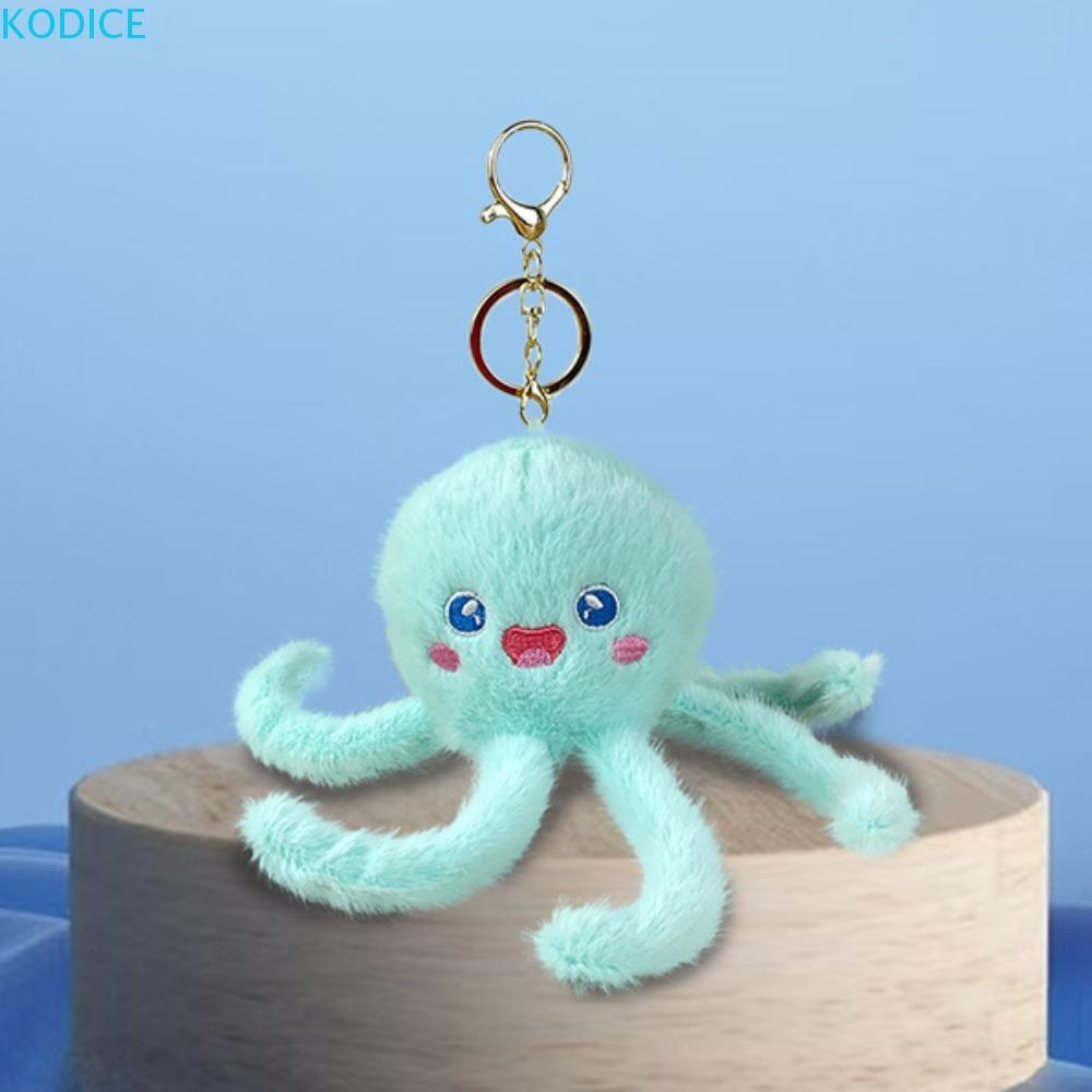 KODICE Ocean สัตว์ตุ๊กตาพวงกุญแจ,เต่า Octopus Plush Whale พวงกุญแจ,กระเป๋า Charm ปลาดาวการ์ตูนปุยสัตว์ Whale จี้ขนาดเล็กตกแต่งบ้าน