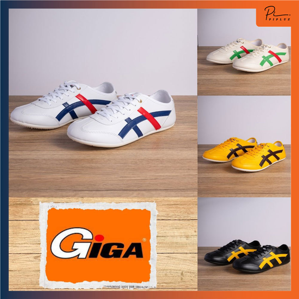 รองเท้าผ้าใบ ทรงลายคาด แบรนด์ Giga กีก้า กิ๊กก้า แท้ รุ่น GA15