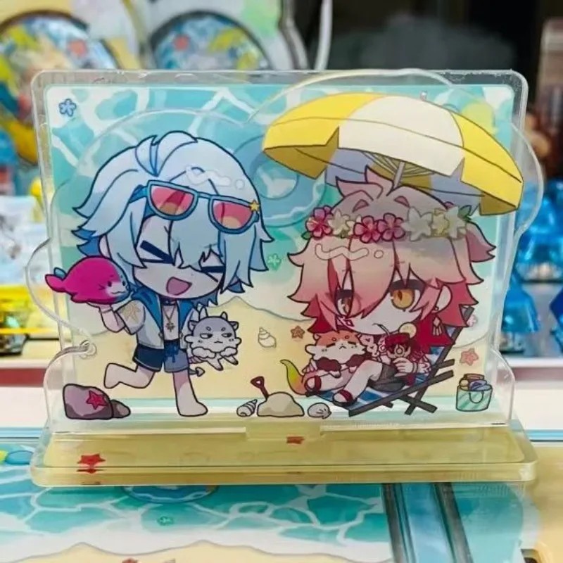 Standee Honkai Impact 3rd Kevin Kaslana Su chibi micha รุ่นสําหรับโต๊ะเรียนตกแต่งเกมคอลเลกชันสวยมาก