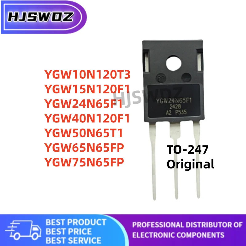 5 ชิ้นเดิม YGW65N65FP YGW10N120T3 YGW15N120F1 YGW40N120F1 YGW50N65T1 YGW24N65F1 YGW75N65F1 YGW75N65S