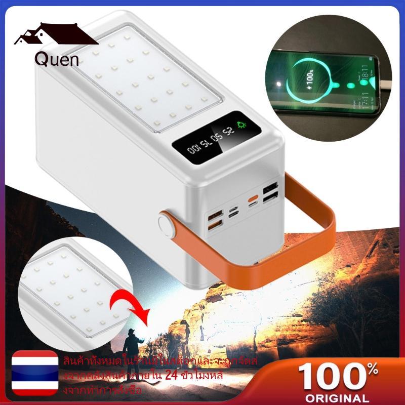 Queen DIY 35 Slot 18650 เคสพร้อมไฟฉาย LED