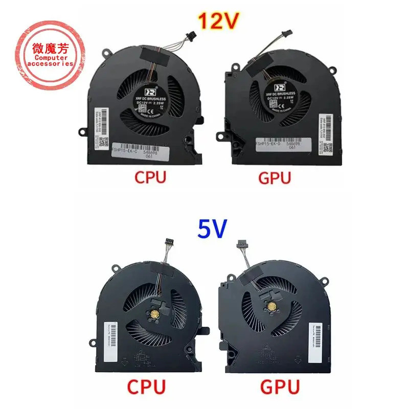 แล็ปท็อป CPU GPU พัดลมระบายความร้อนสําหรับ HP OMEN 15-EK 15-EN TPN-Q236 Q238 พัดลม Cooler หม้อน้ํา M