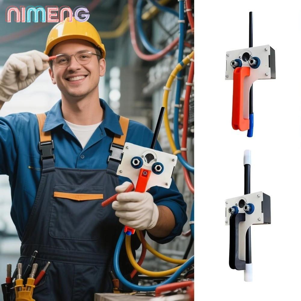 NIMENG เครื่องดึงลวด, เครื่องป้อนสายเคเบิลเทปปลาสําหรับงานหนัก, เครื่องลากจูงลวด 8 มม. แบบใช้มือถือที่มีประสิทธิภาพเรียบสําหรับท่อพื้นที่แคบ