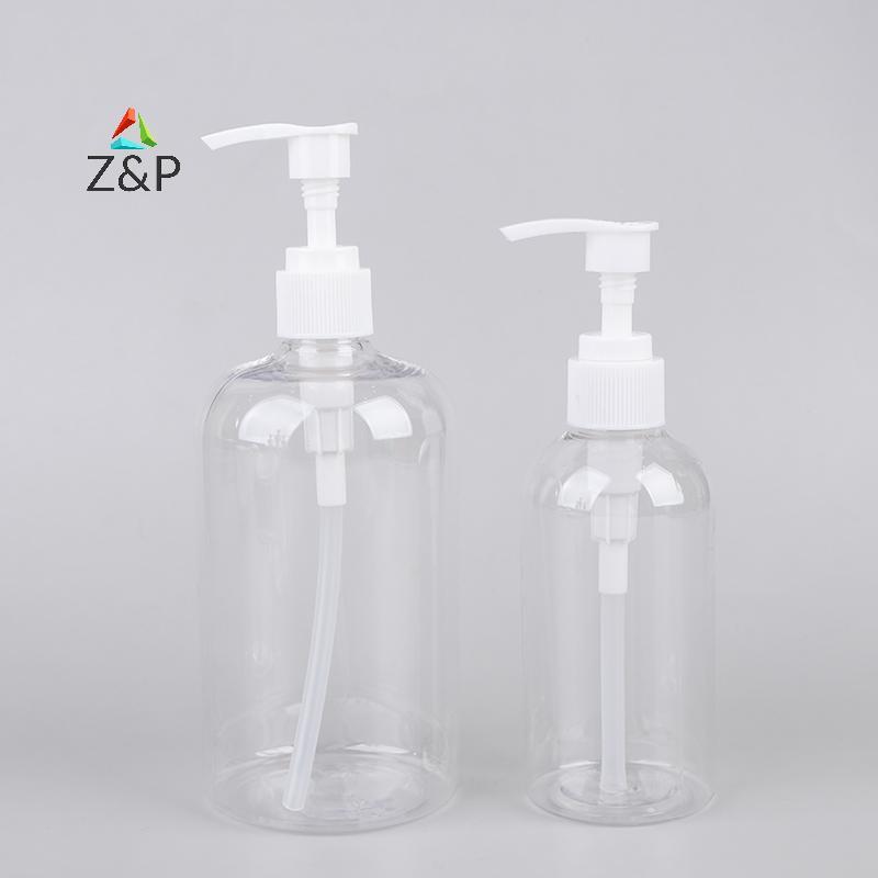 Z&P 200-500ml แบบพกพาปั๊มเปล่าขวดกระบอกแชมพูโลชั่นทนทานรีฟิลคอนเทนเนอร์สําหรับสบู่เหลว COD
