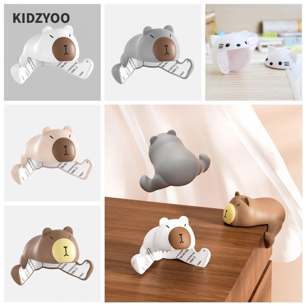 KIDZYOO ตัวป้องกันมุมที่ปลอดภัยสําหรับเด็ก, แถบป้องกันการชนกันสําหรับเด็กยามมุมนิรภัย, โต๊ะ Capybara Cat Pattern Edge Protection Baby
