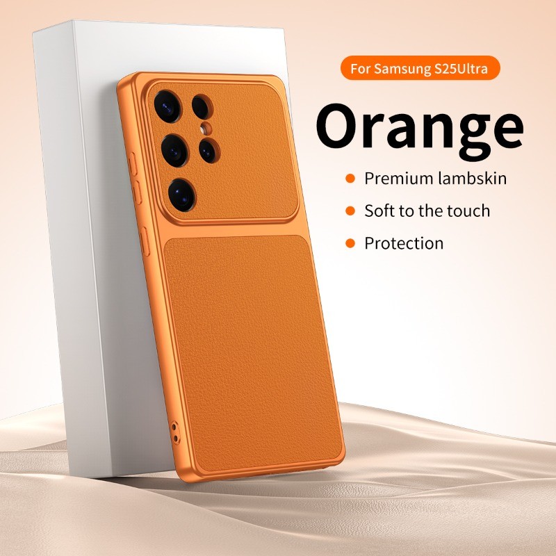Minimalist หนังสําหรับ Samsung Galaxy S26 S25 S24 S23 S22 S21 Plus Ultra FE Anti ลายนิ้วมือ Anti Fall Protection